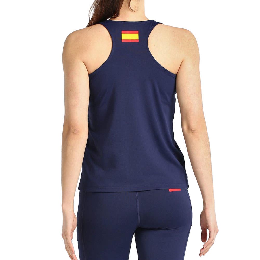 CAMISETA TIRANTES BULLPADEL FUNI MUJER AZUL MARINO