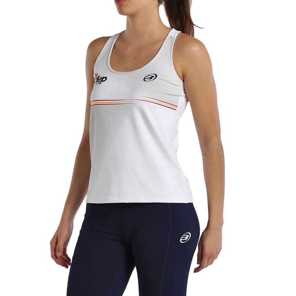 CAMISETA TIRANTES BULLPADEL FUNI MUJER BLANCO
