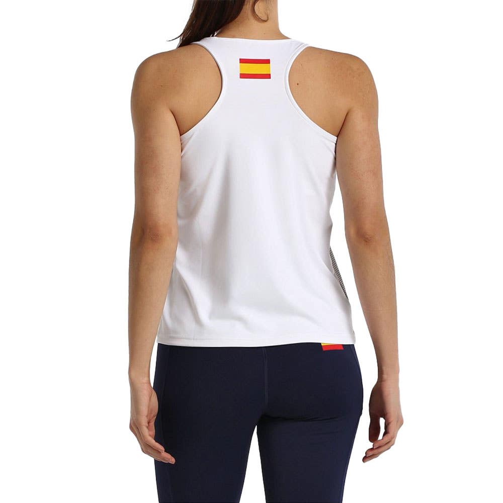 CAMISETA TIRANTES BULLPADEL FUNI MUJER BLANCO