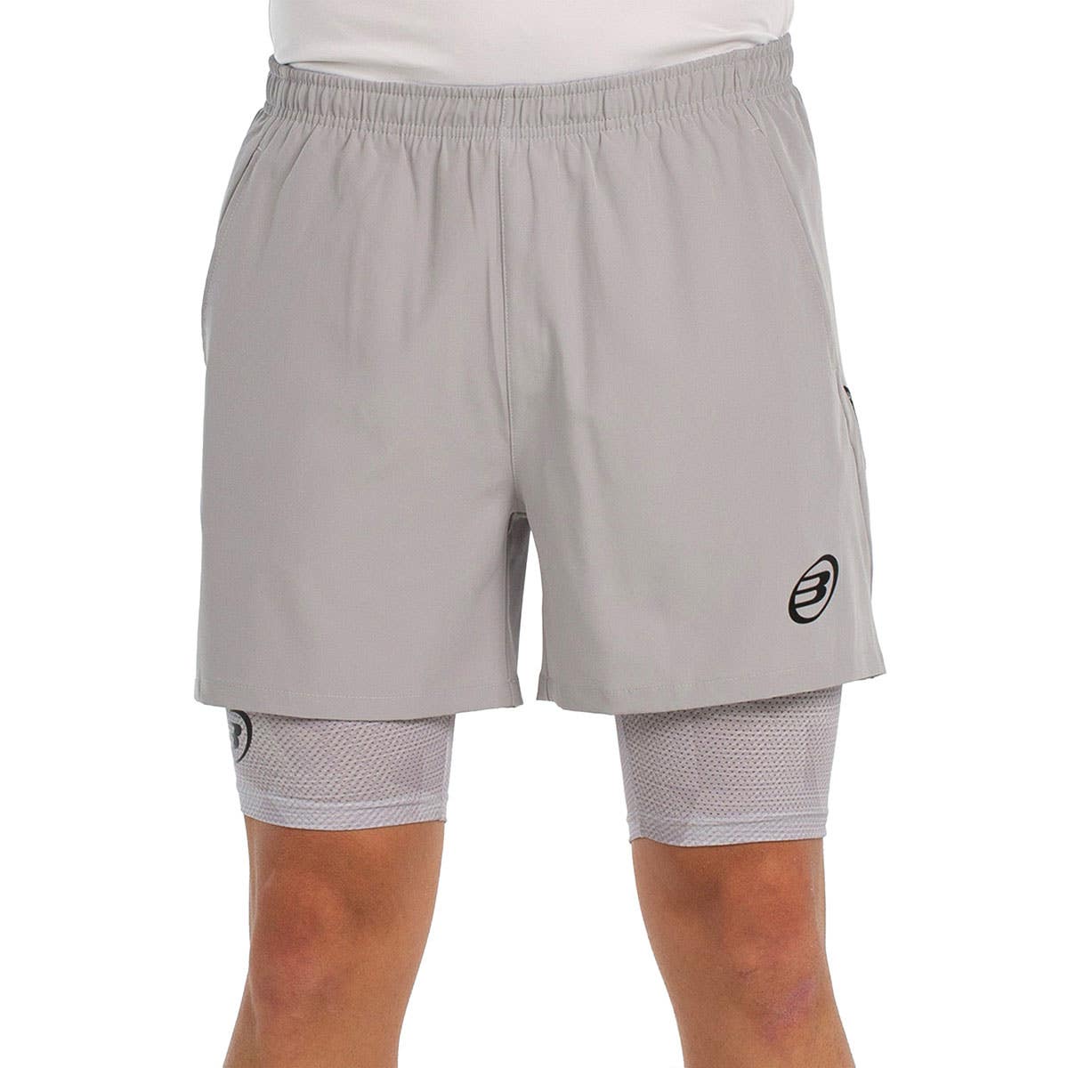 SHORT BULLPADEL MANZAN GRIS