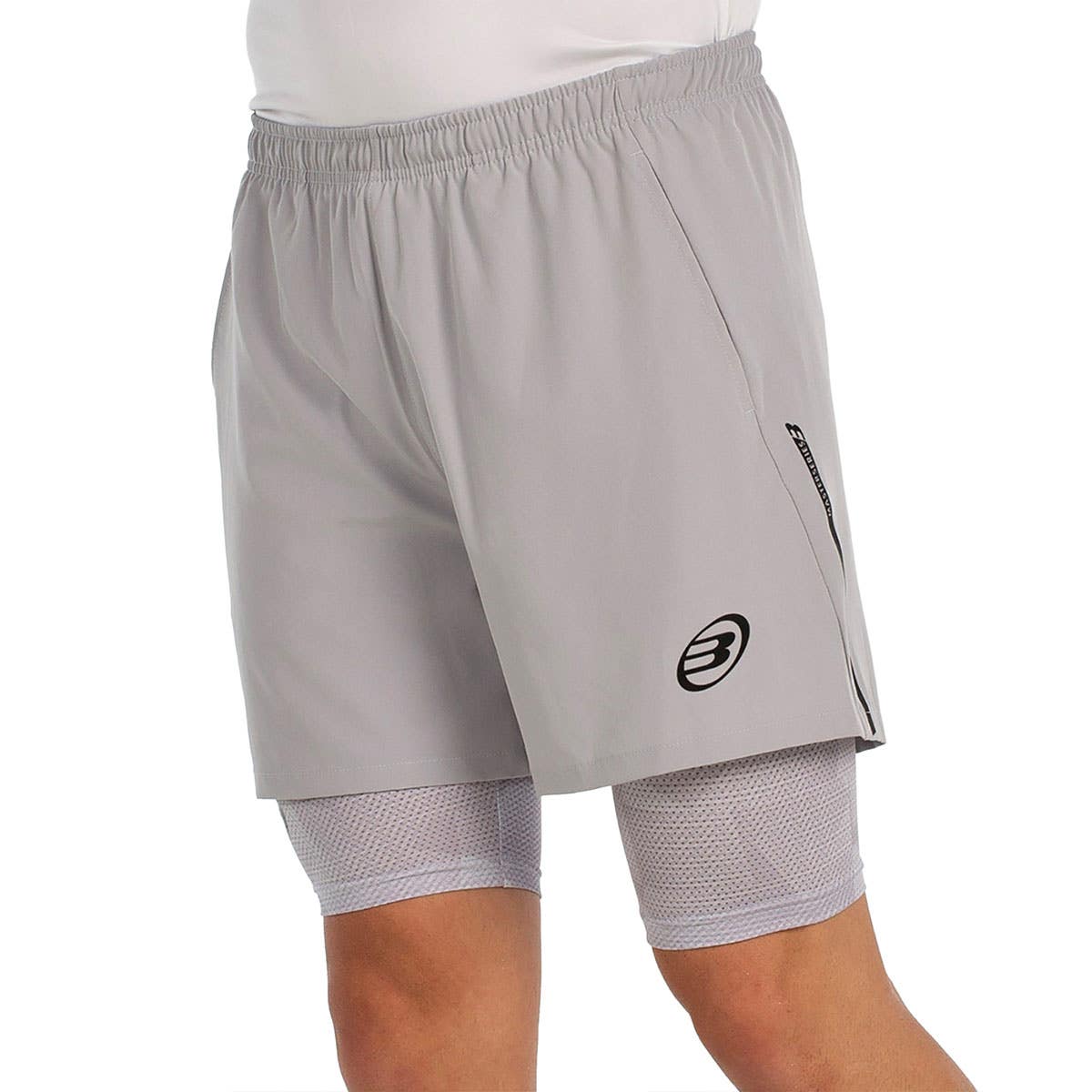 SHORT BULLPADEL MANZAN GRIS