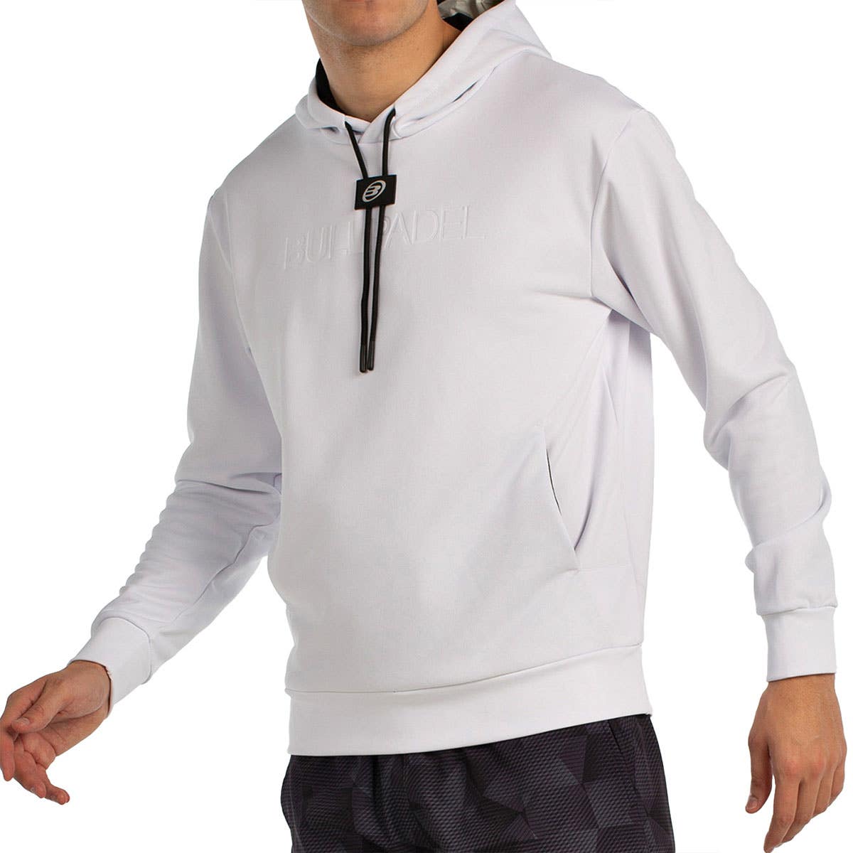 SUDADERA BULLPADEL BINEE BLANCO