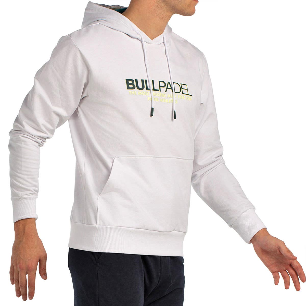 SUDADERA BULLPADEL BOYEN BLANCO