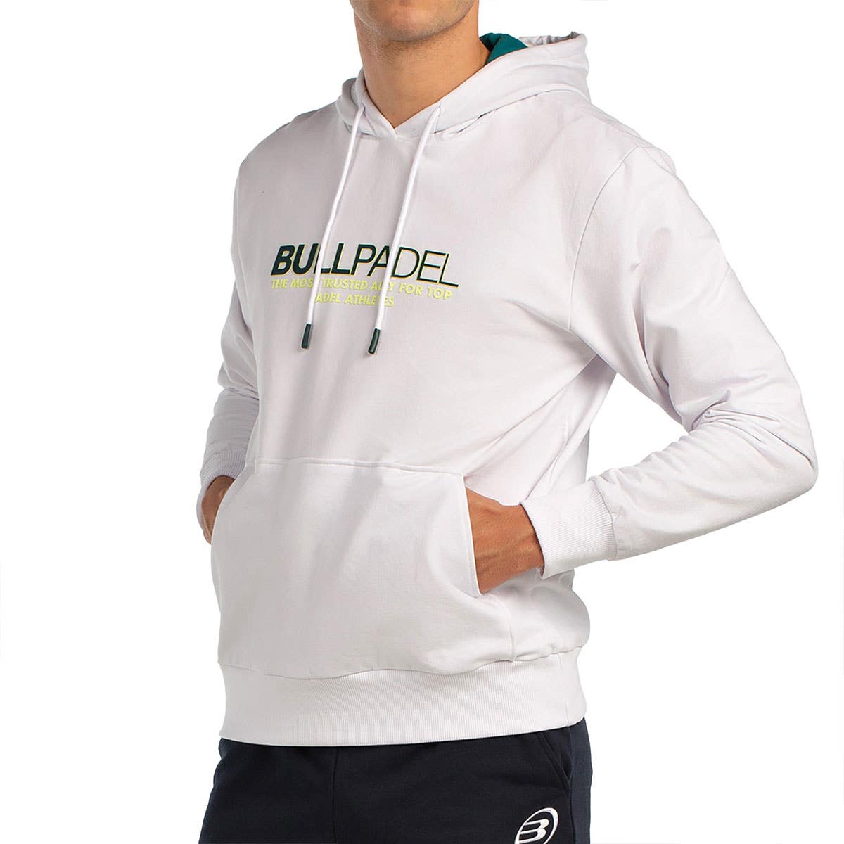 SUDADERA BULLPADEL BOYEN BLANCO