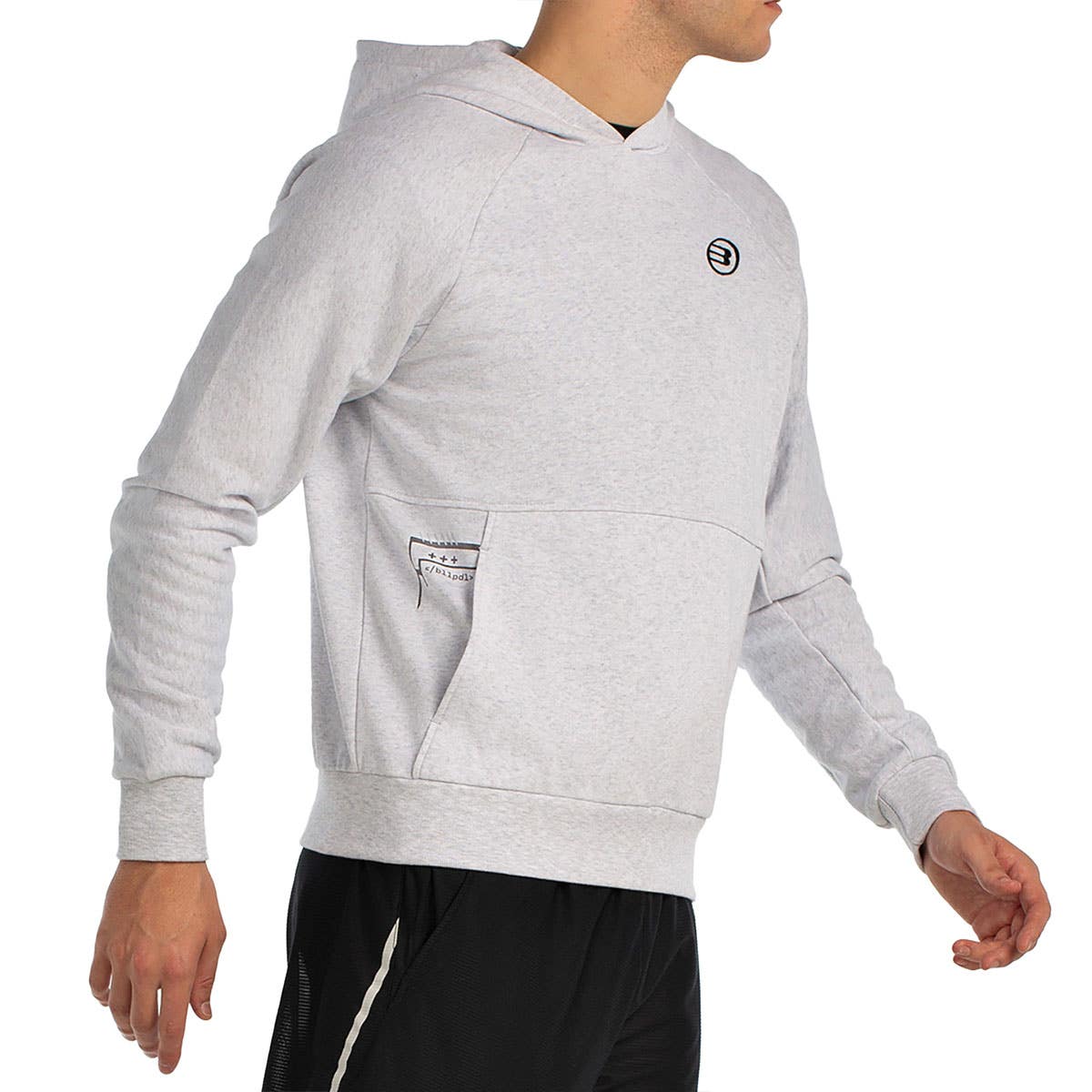 SUDADERA BULLPADEL BREAS PLATEADO