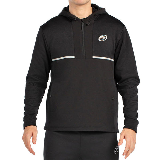 SUDADERA BULLPADEL BUZAS NEGRO