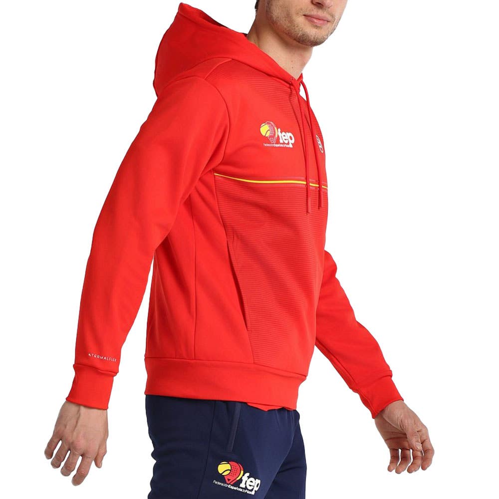SUDADERA BULLPADEL FORCA HOMBRE ROJO