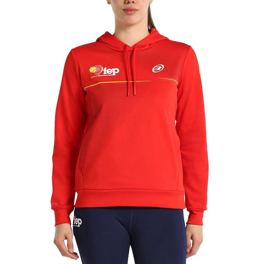 SUDADERA BULLPADEL FUENLA MUJER ROJO