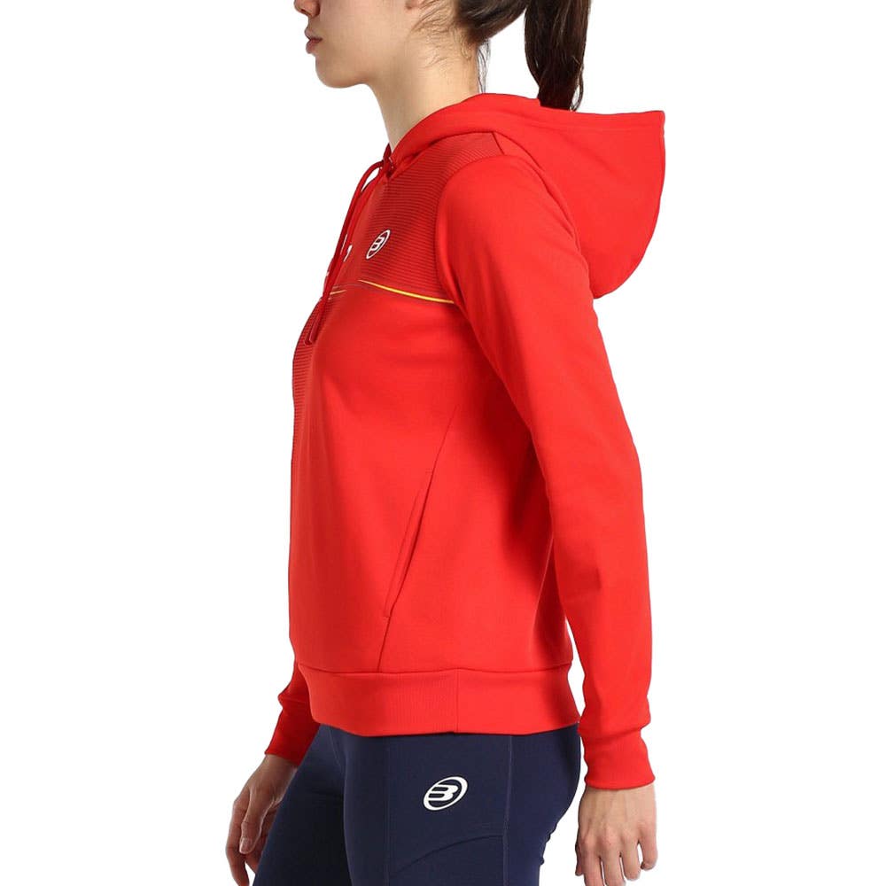 SUDADERA BULLPADEL FUENLA MUJER ROJO