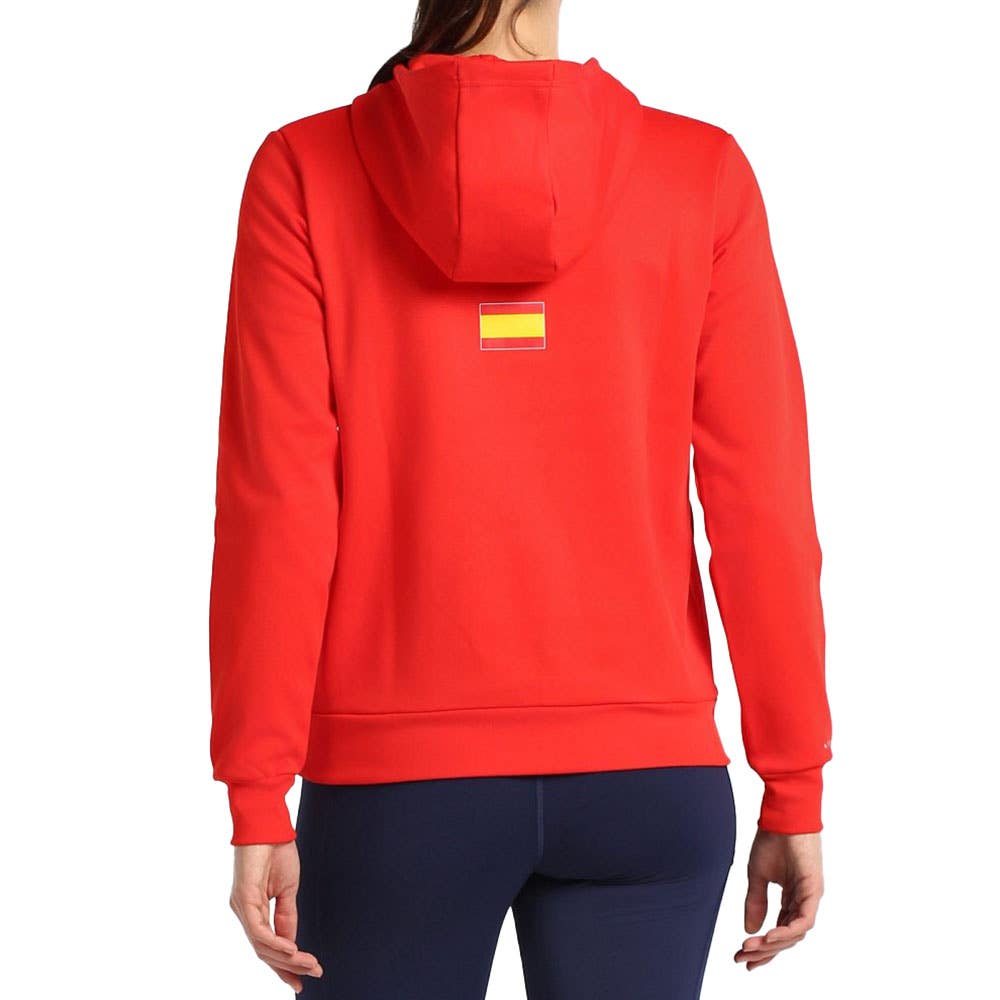 SUDADERA BULLPADEL FUENLA MUJER ROJO