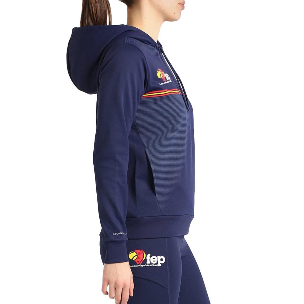 SUDADERA BULLPADEL FUENLA MUJER AZUL MARINO