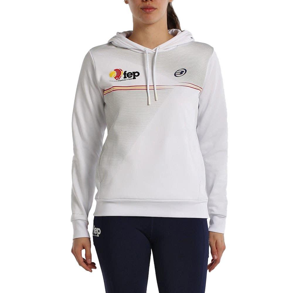 SUDADERA BULLPADEL FUENLA MUJER BLANCO