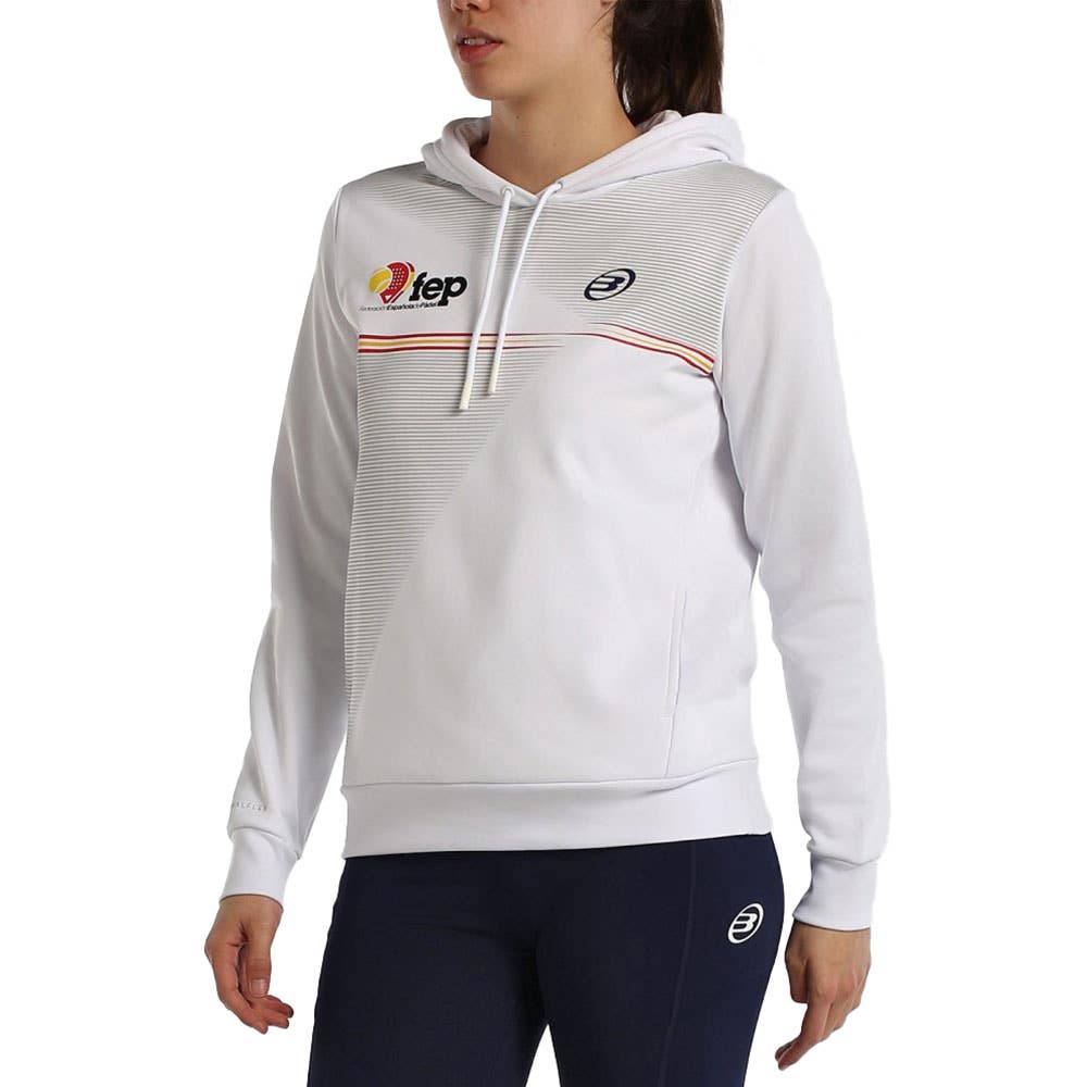 SUDADERA BULLPADEL FUENLA MUJER BLANCO
