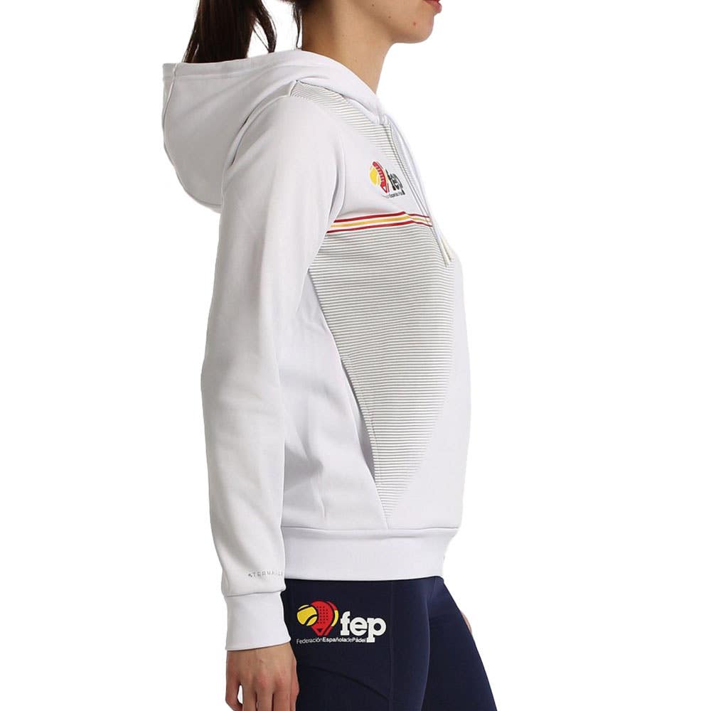 SUDADERA BULLPADEL FUENLA MUJER BLANCO