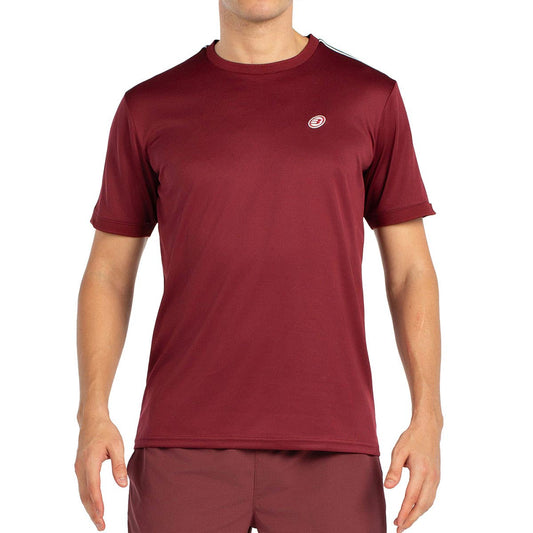 CAMISETA MANGA CORTA BULLPADEL ALDER GRANATE