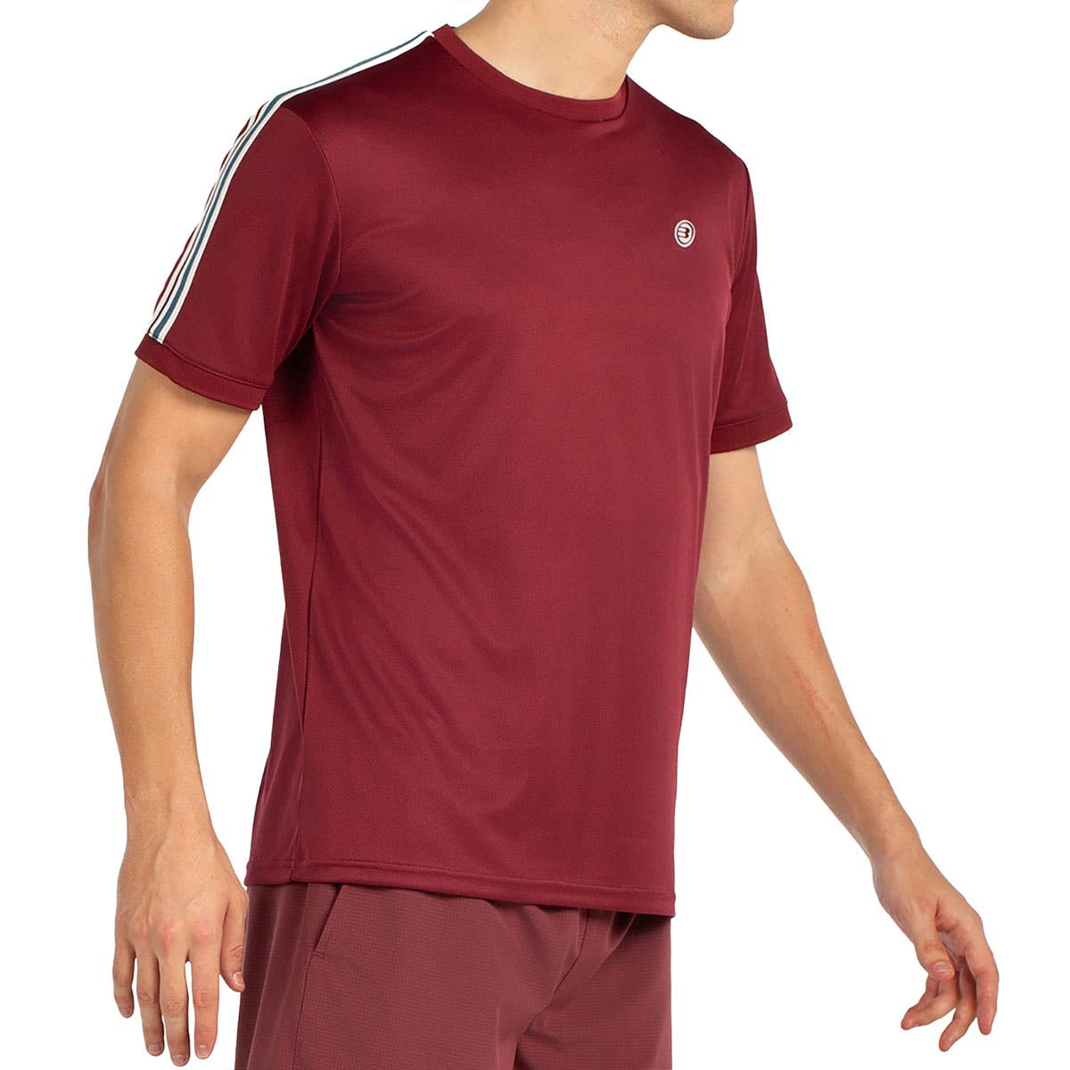 CAMISETA MANGA CORTA BULLPADEL ALDER GRANATE