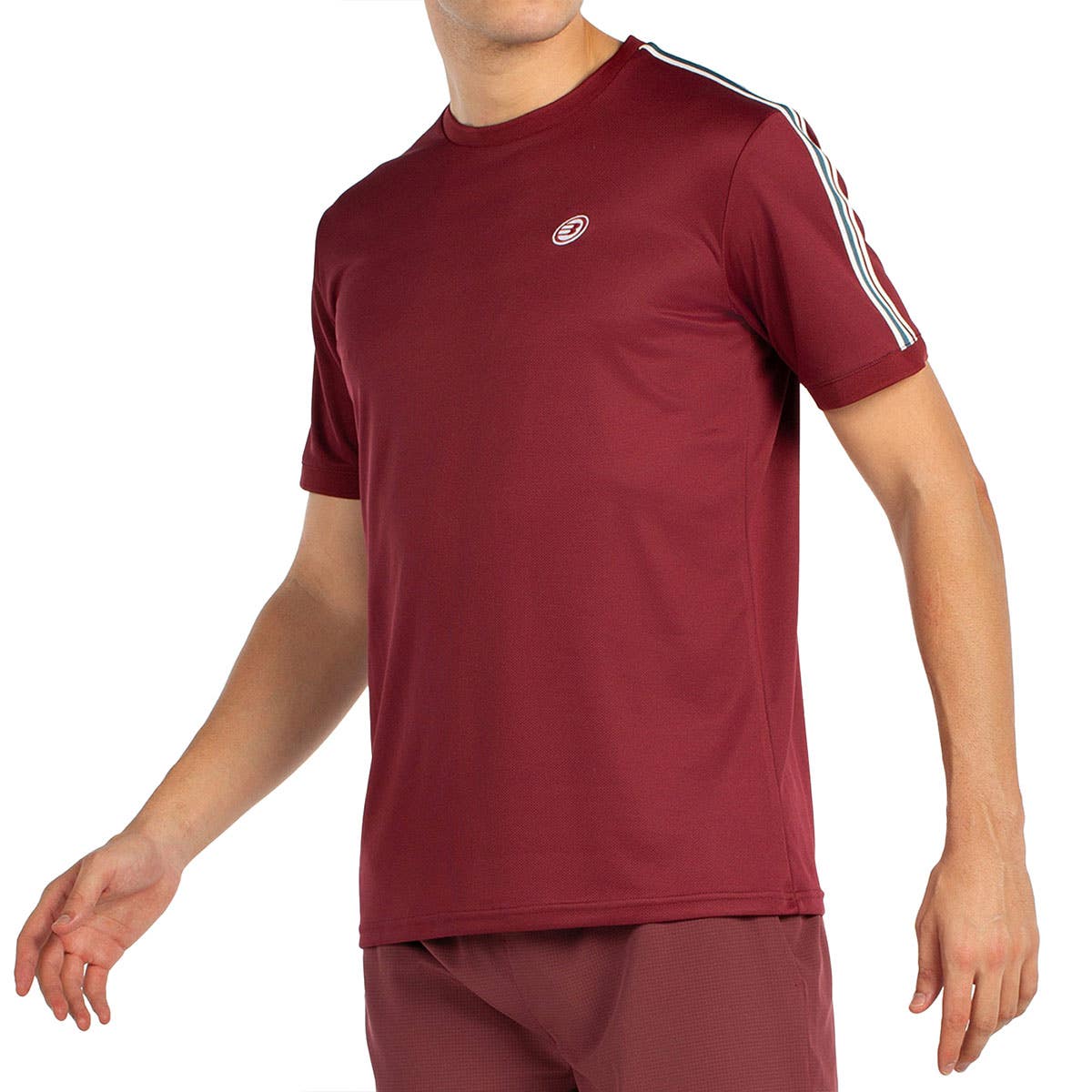 CAMISETA MANGA CORTA BULLPADEL ALDER GRANATE