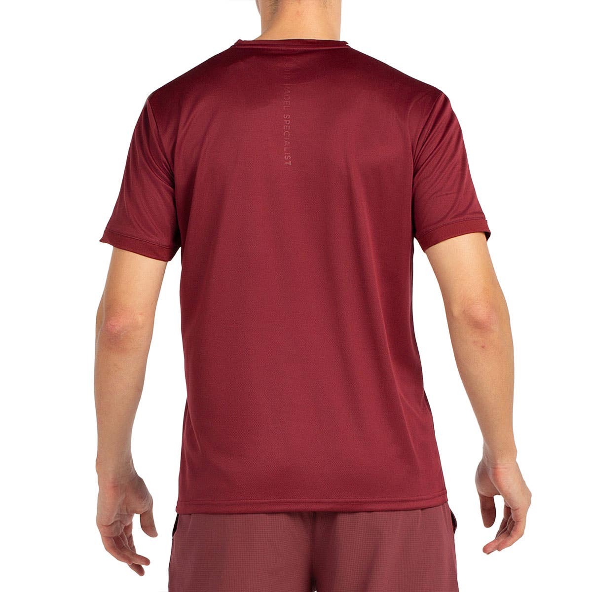 CAMISETA MANGA CORTA BULLPADEL ALDER GRANATE