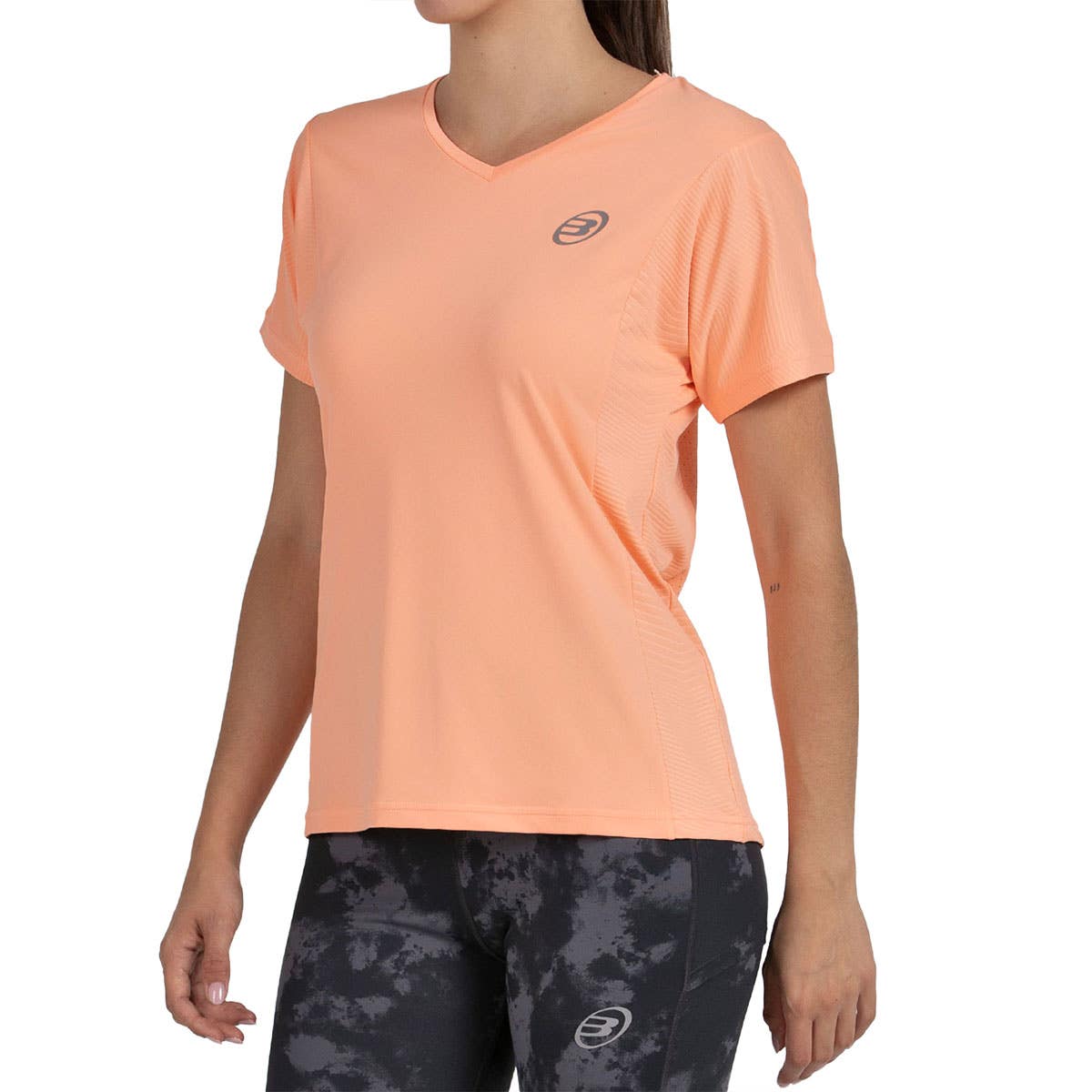 CAMISETA BULLPADEL ECHES MUJER NARANJA