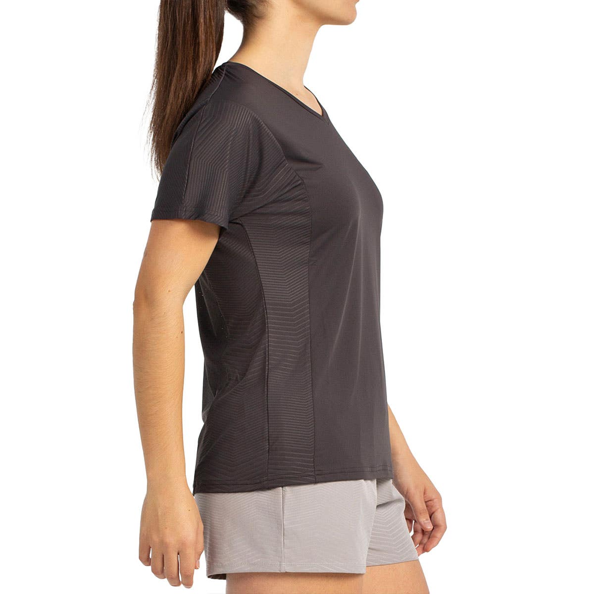 CAMISETA BULLPADEL ECHES MUJER NEGRO