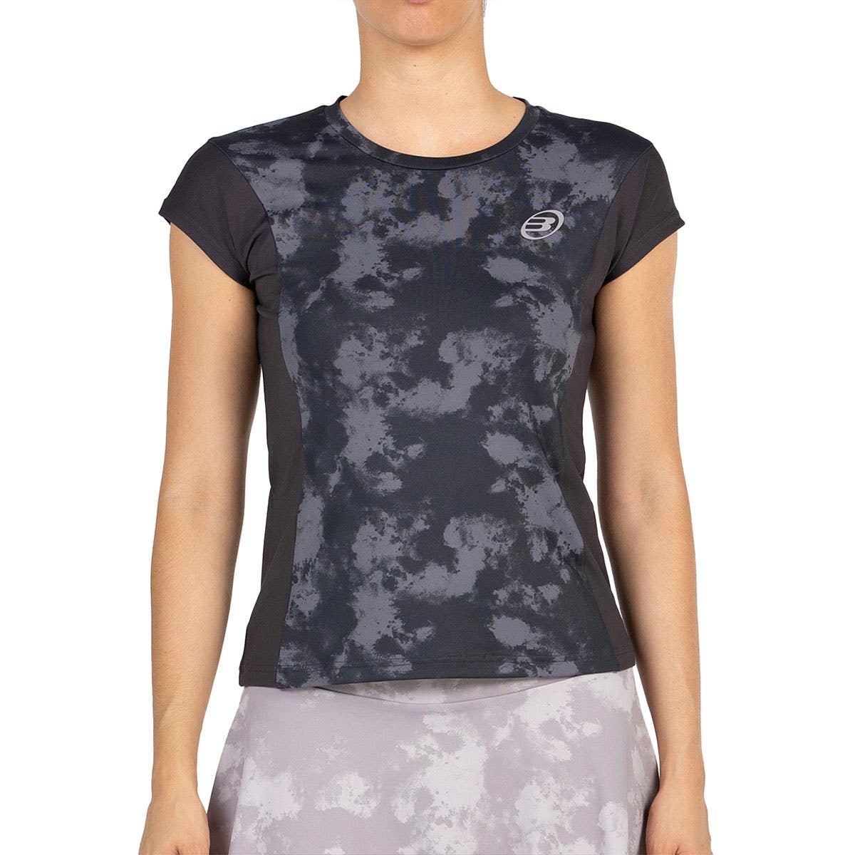 CAMISETA BULLPADEL EDUJE MUJER NEGRO
