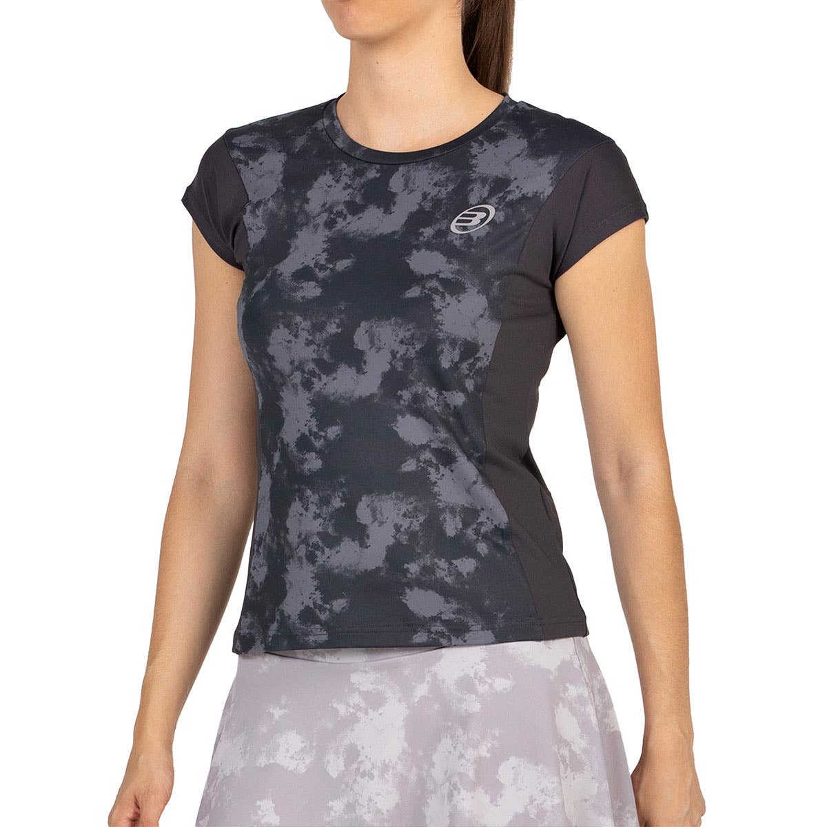 CAMISETA BULLPADEL EDUJE MUJER NEGRO