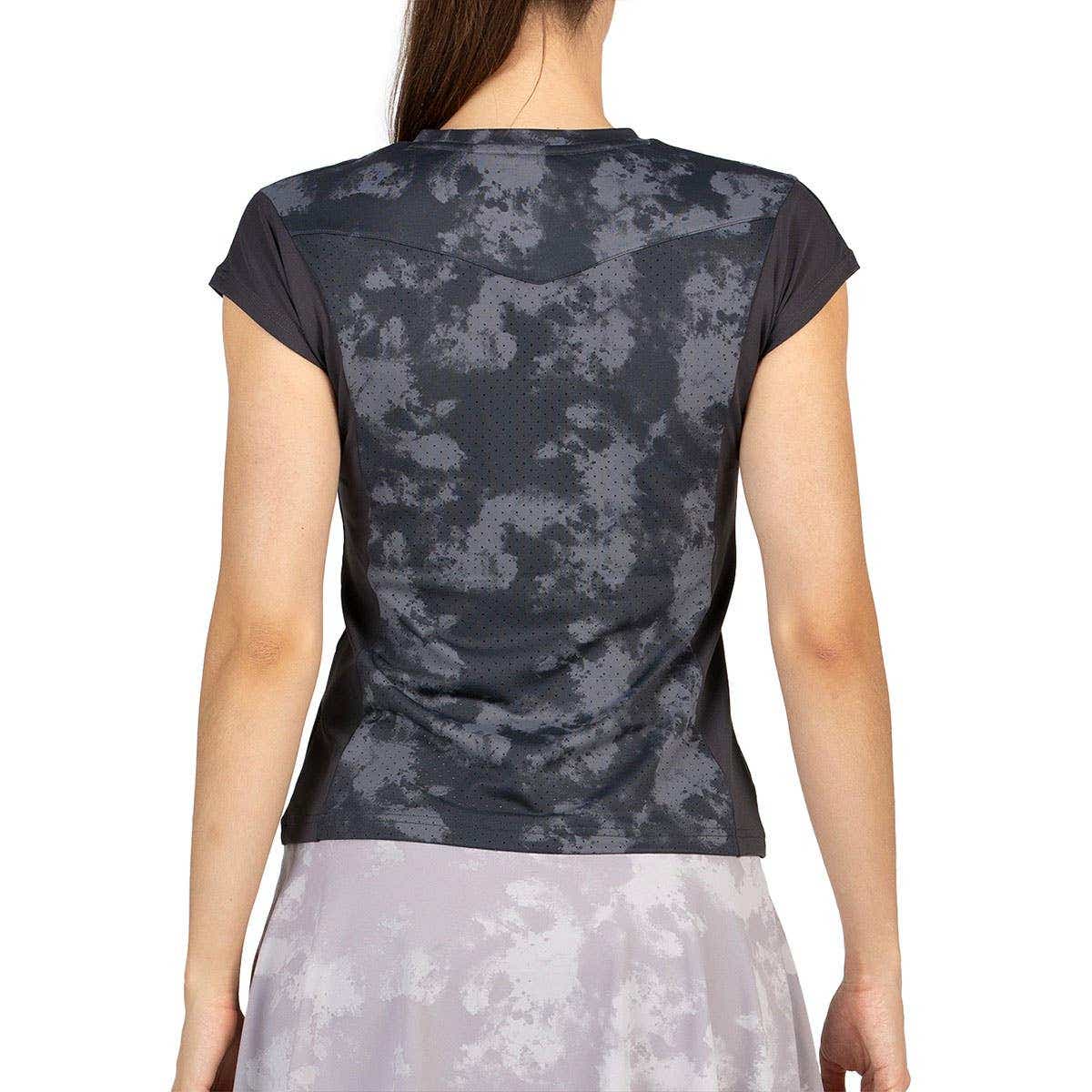 CAMISETA BULLPADEL EDUJE MUJER NEGRO