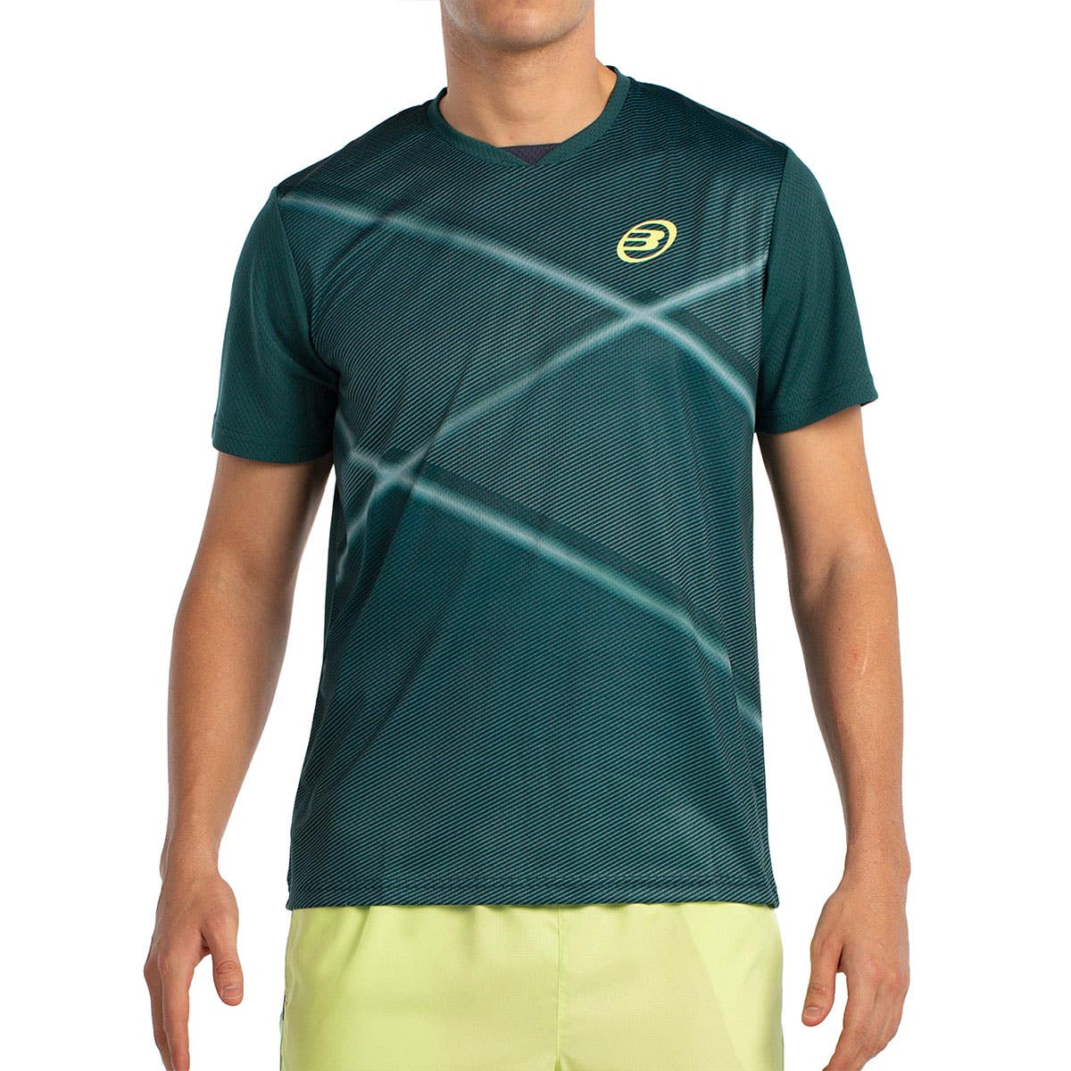 CAMISETA MANGA CORTA BULLPADEL LADRA VERDE