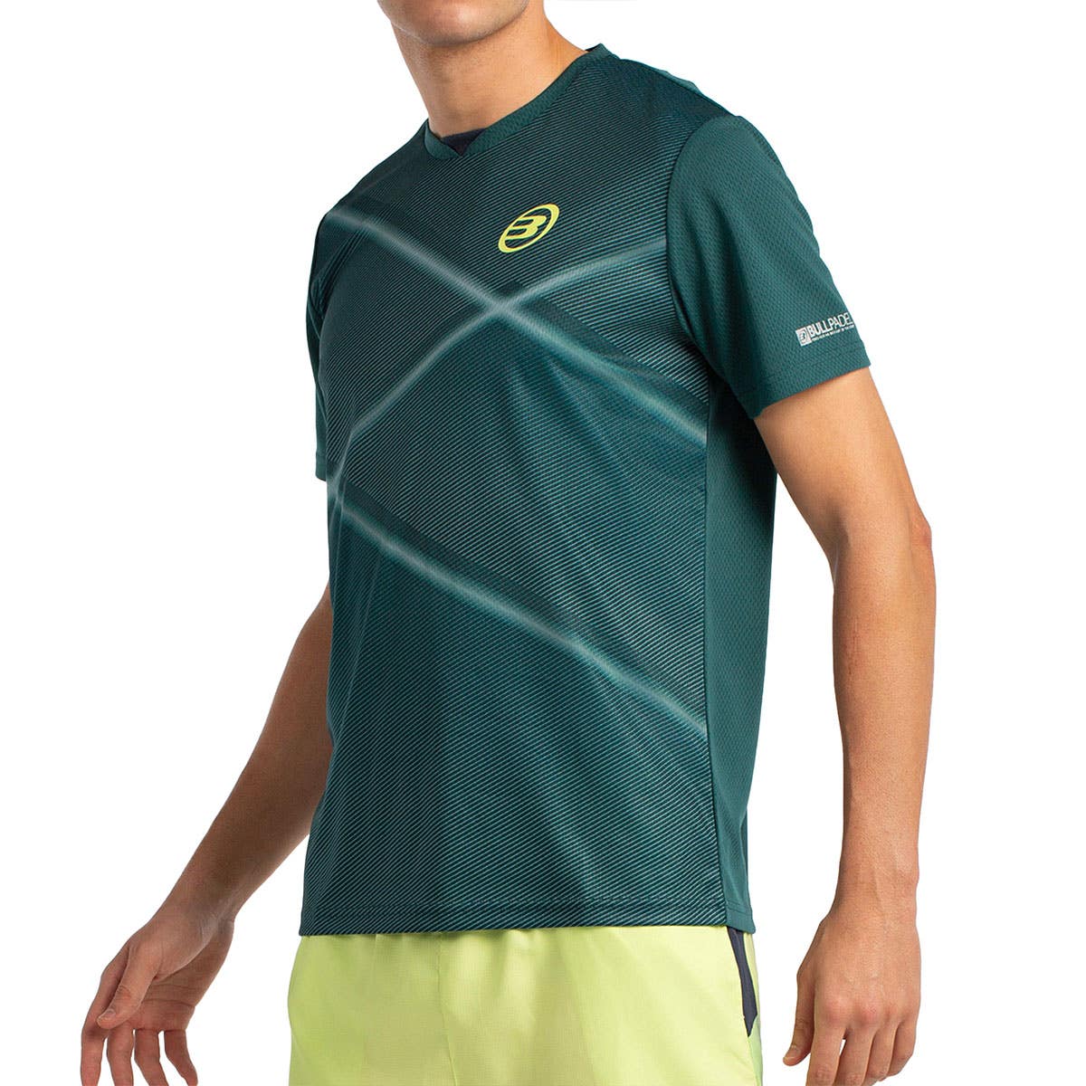 CAMISETA MANGA CORTA BULLPADEL LADRA VERDE