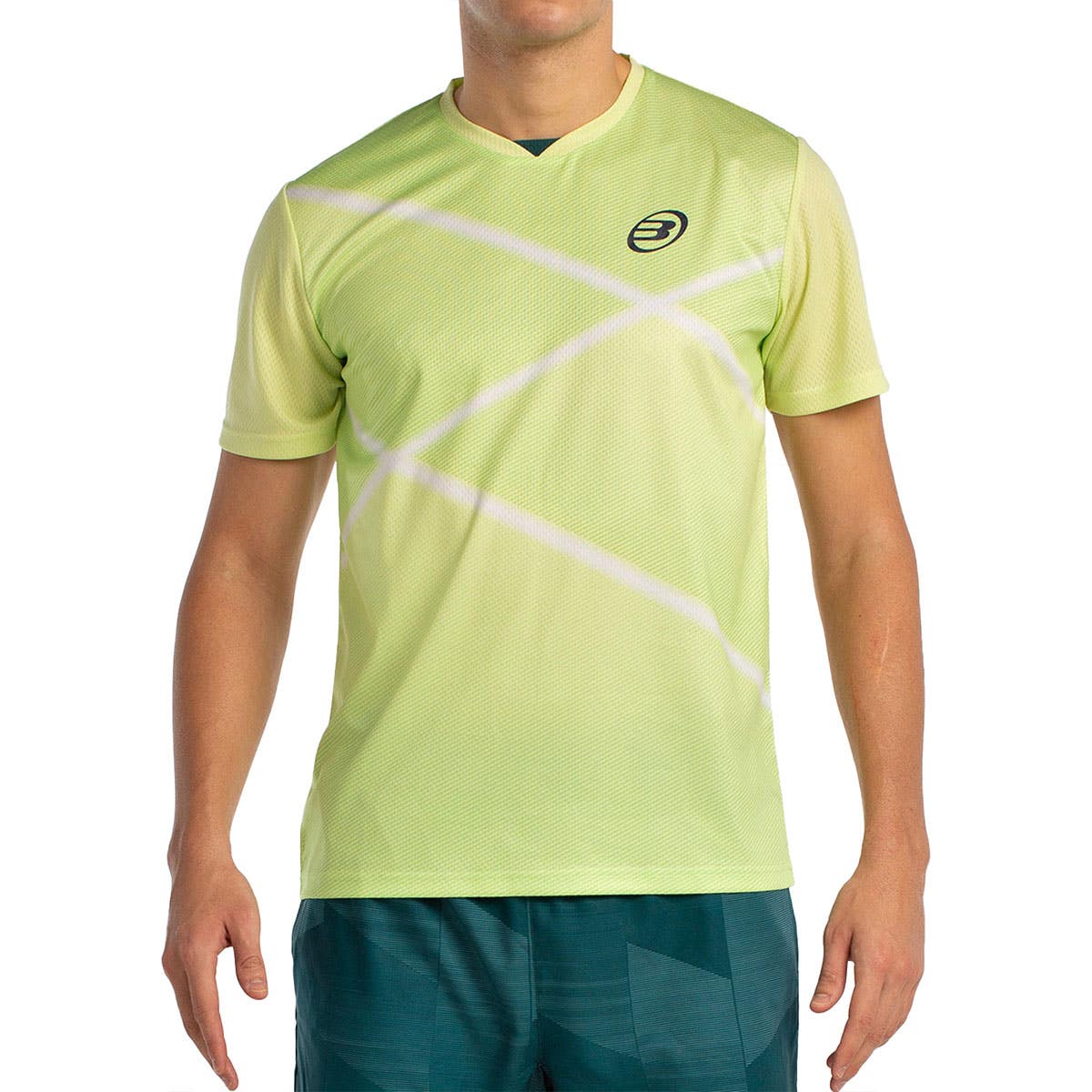 CAMISETA MANGA CORTA BULLPADEL LADRA AMARILLO