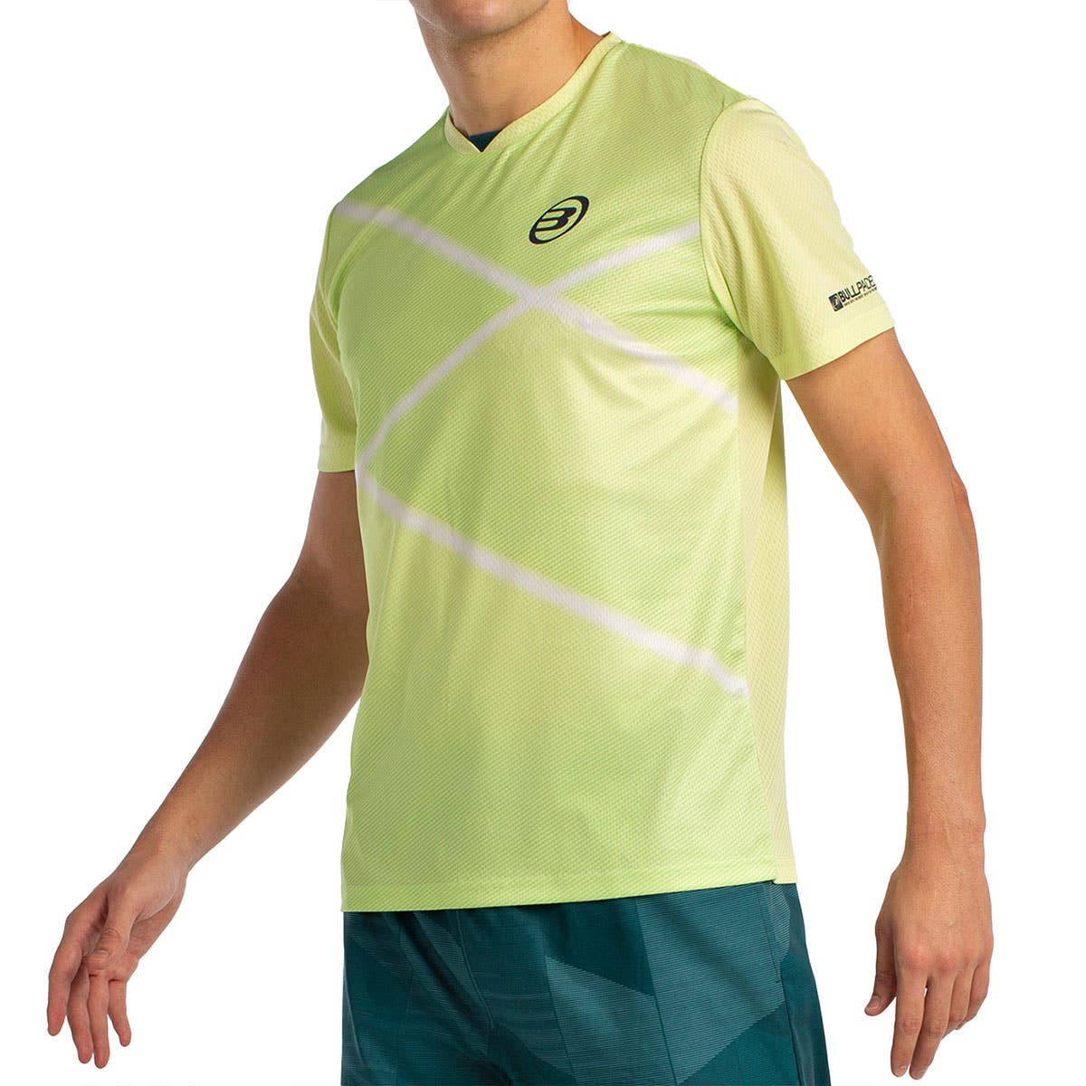 CAMISETA MANGA CORTA BULLPADEL LADRA AMARILLO