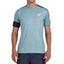 CAMISETA MANGA CORTA BULLPADEL LEIDO AZUL TURQUESA