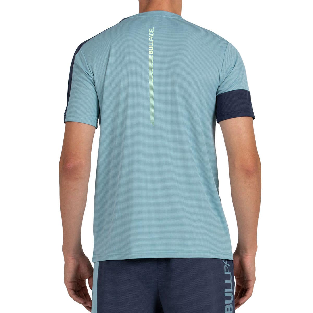 CAMISETA MANGA CORTA BULLPADEL LEIDO AZUL TURQUESA
