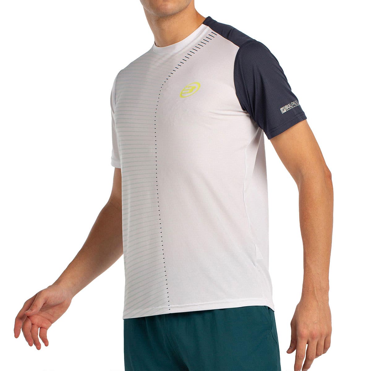 CAMISETA MANGA CORTA BULLPADEL LLICO BLANCO