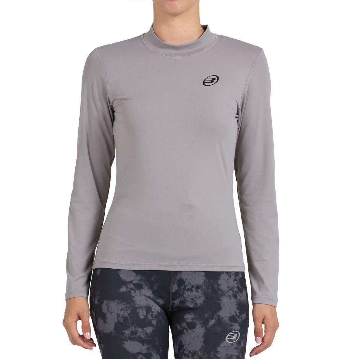 CAMISETA M/LARGA BULLPADEL BELDO MUJER GRIS