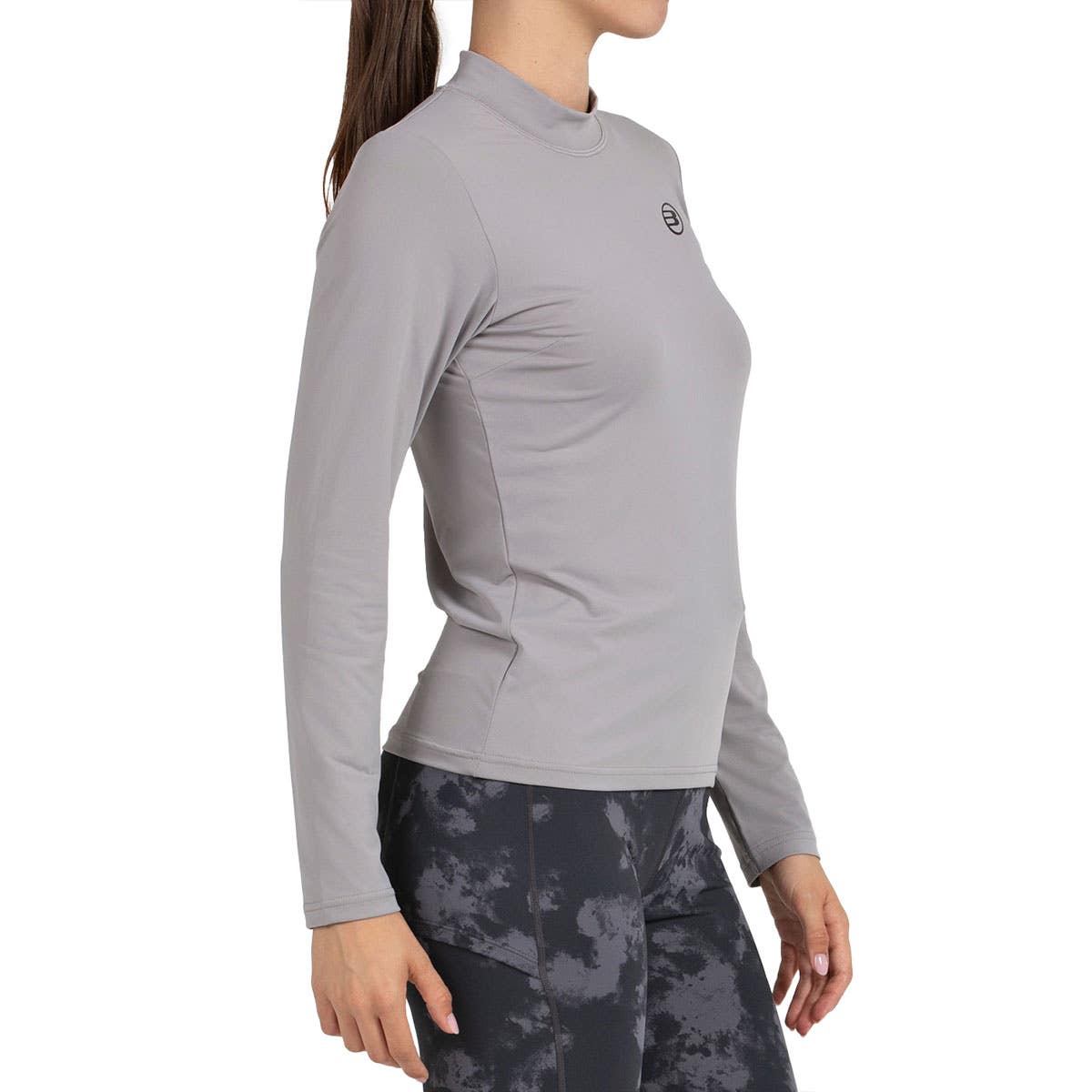 CAMISETA M/LARGA BULLPADEL BELDO MUJER GRIS