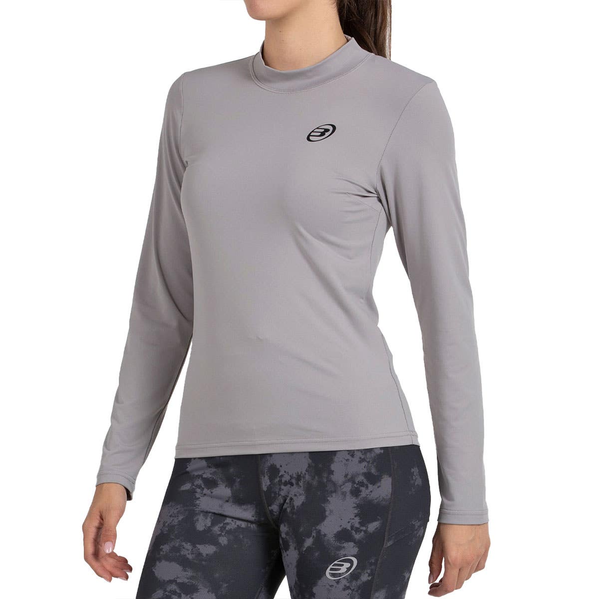 CAMISETA M/LARGA BULLPADEL BELDO MUJER GRIS