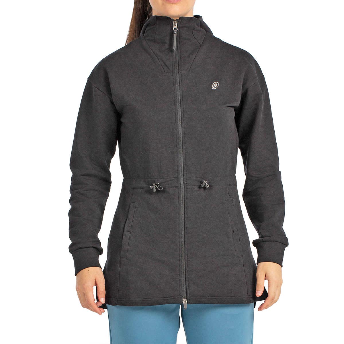 SUDADERA BULLPADEL BALDA MUJER NEGRO