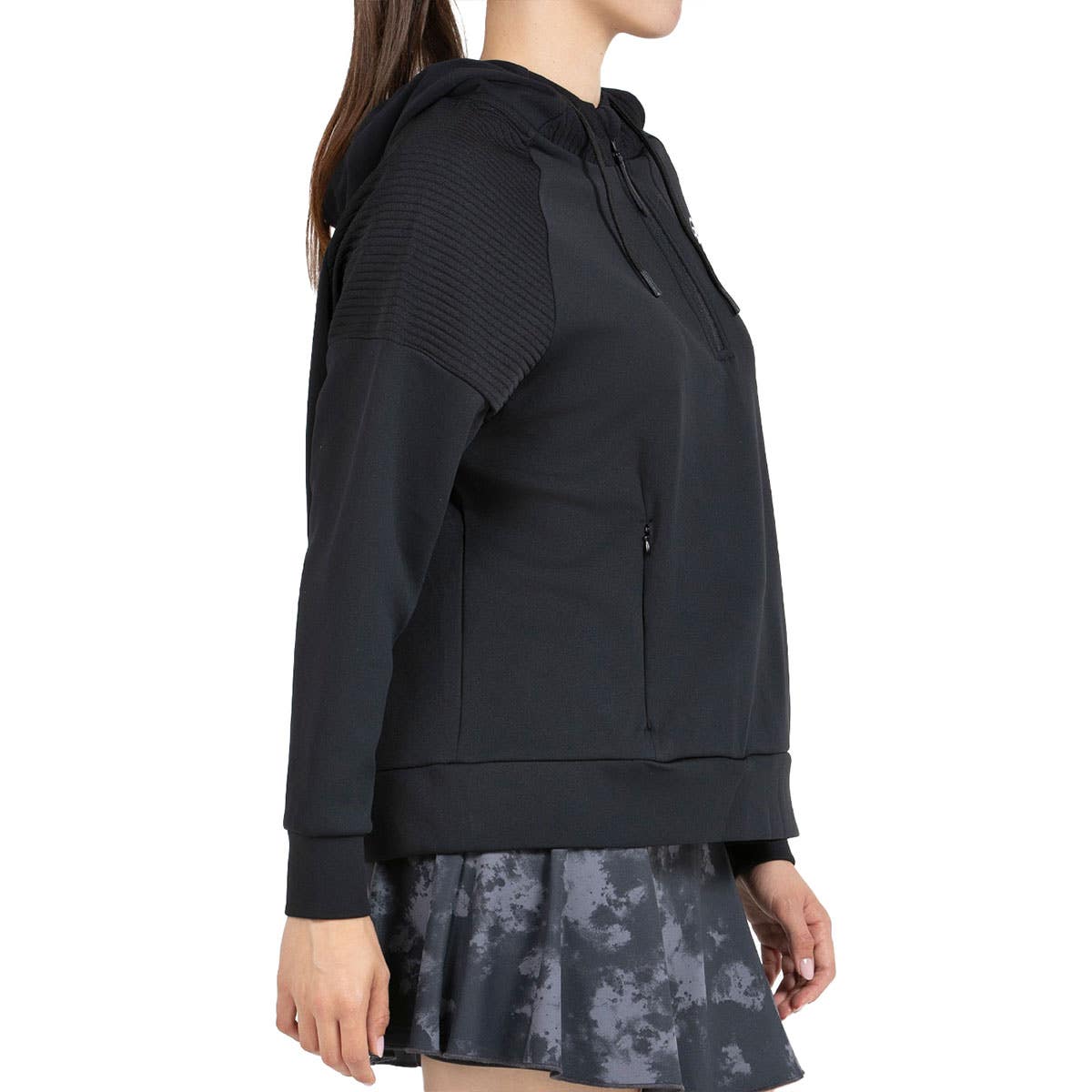 SUDADERA BULLPADEL BATEO MUJER NEGRO