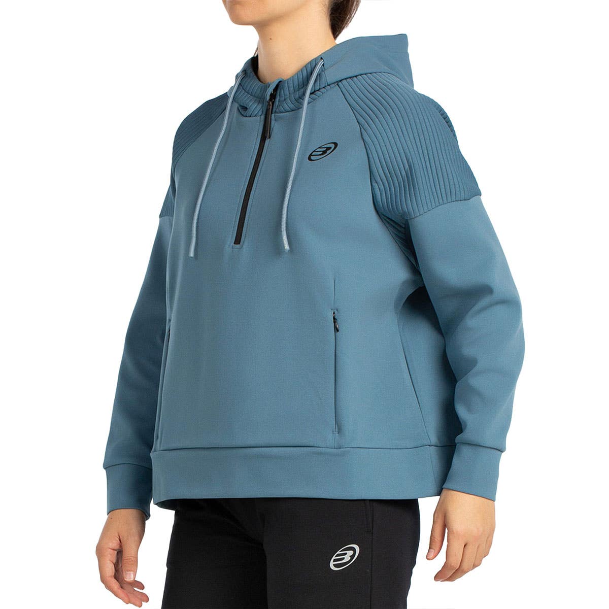 SUDADERA BULLPADEL BATEO MUJER AZUL
