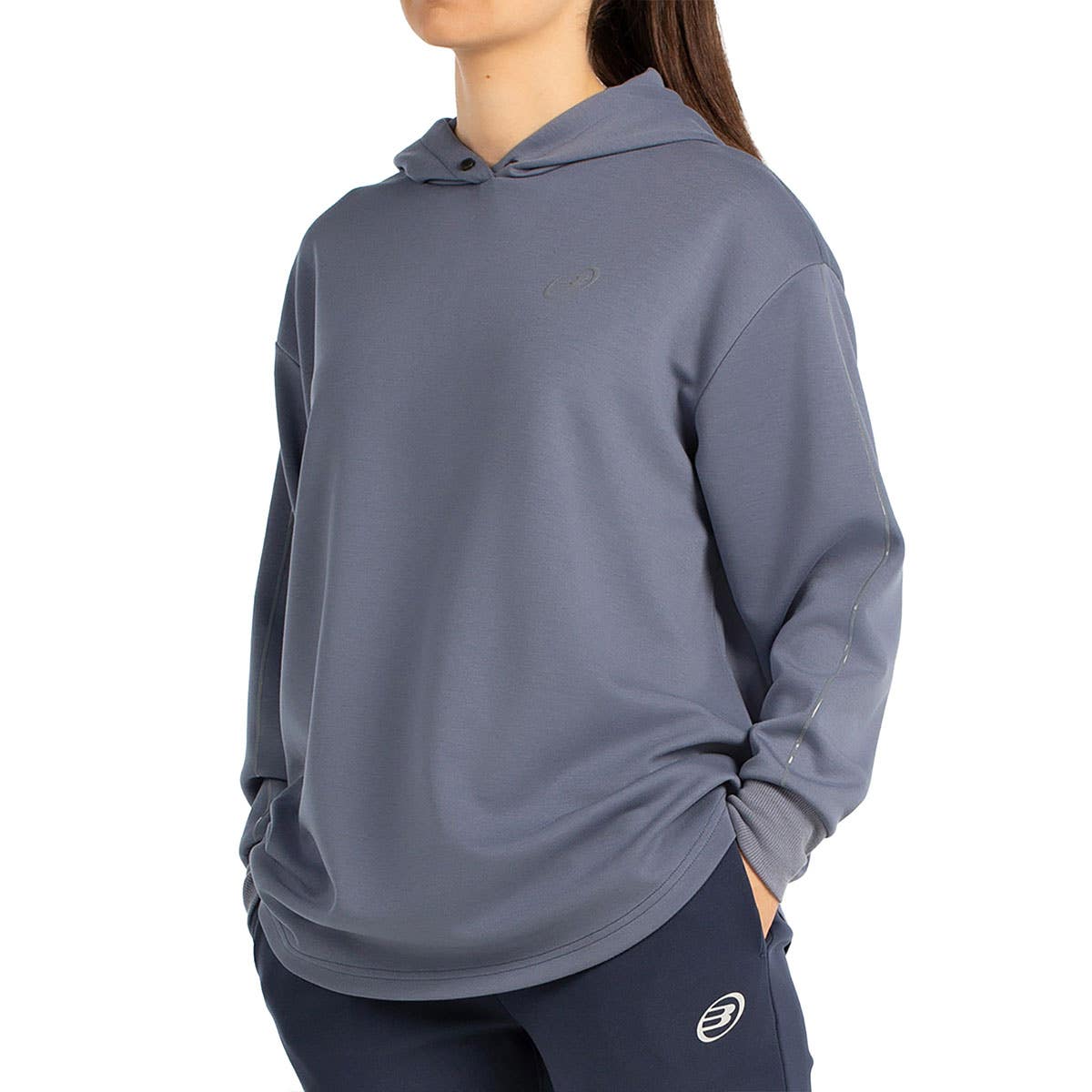 SUDADERA BULLPADEL BATIR MUJER AZUL CELESTE