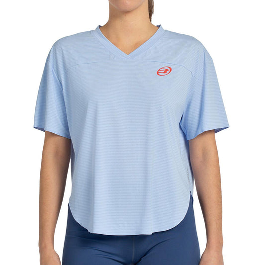 CAMISETA BULLPADEL BELVIS MUJER AZUL CELESTE