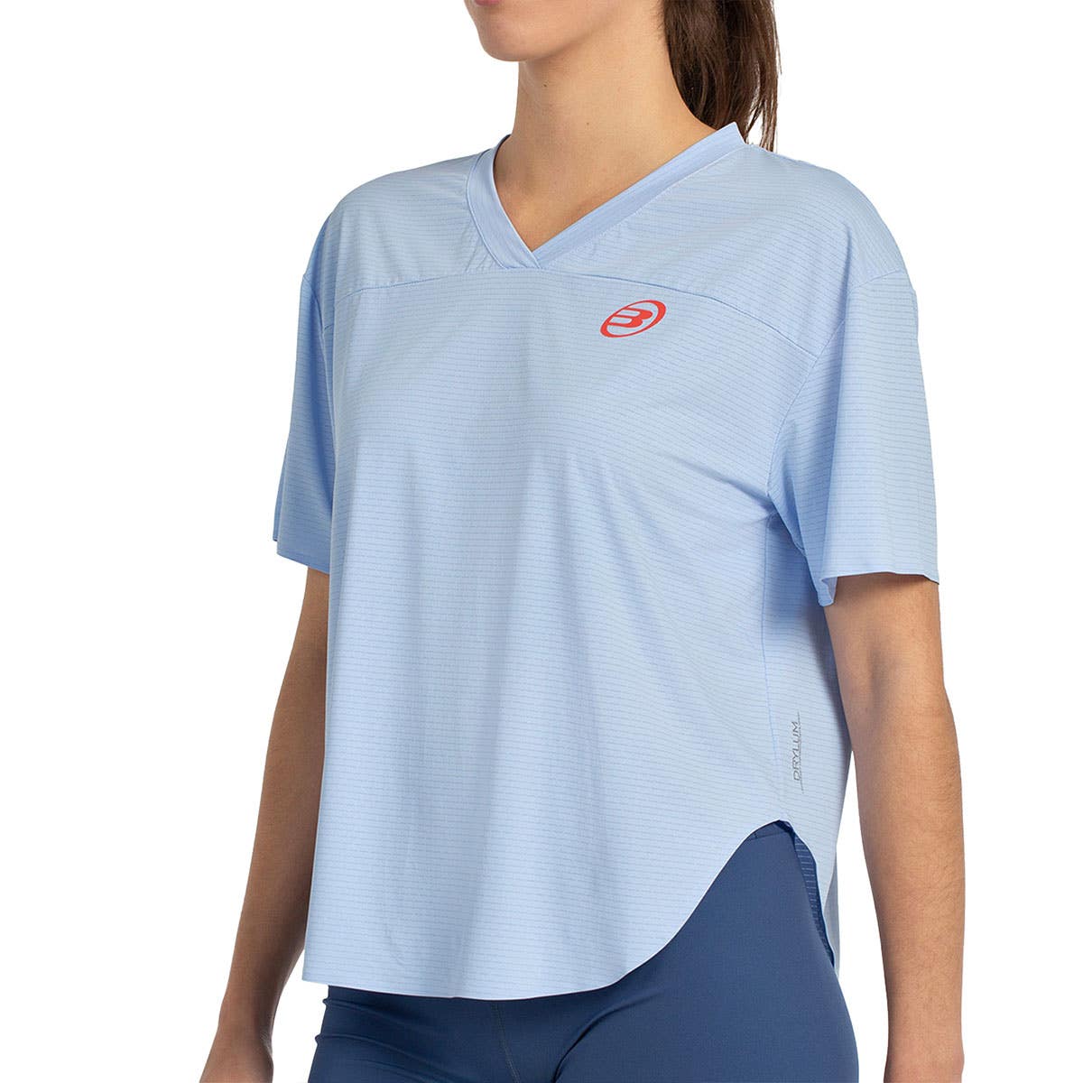 CAMISETA BULLPADEL BELVIS MUJER AZUL CELESTE