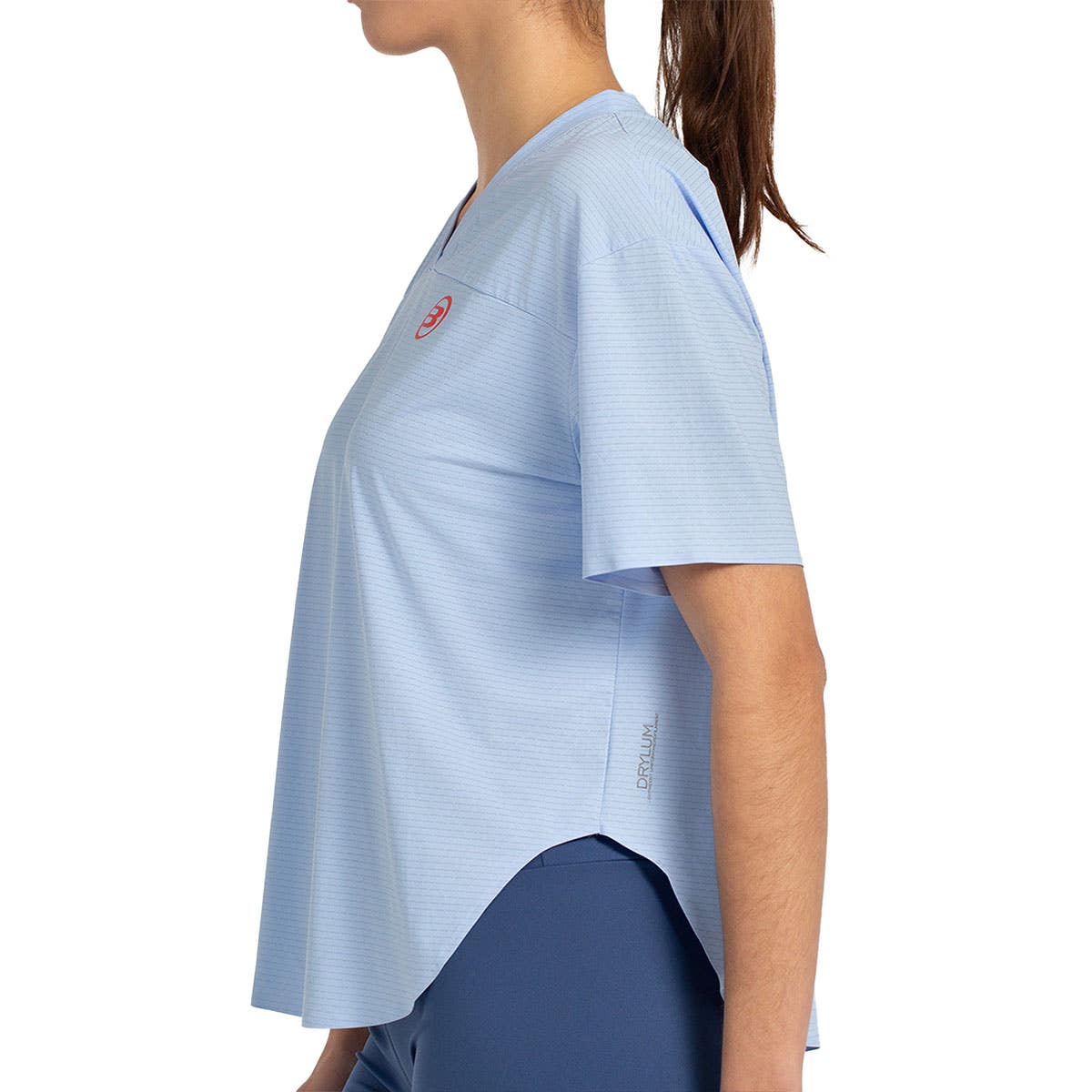 CAMISETA BULLPADEL BELVIS MUJER AZUL CELESTE