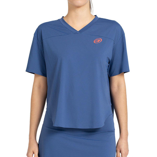 CAMISETA BULLPADEL BELVIS MUJER AZUL OSCURO
