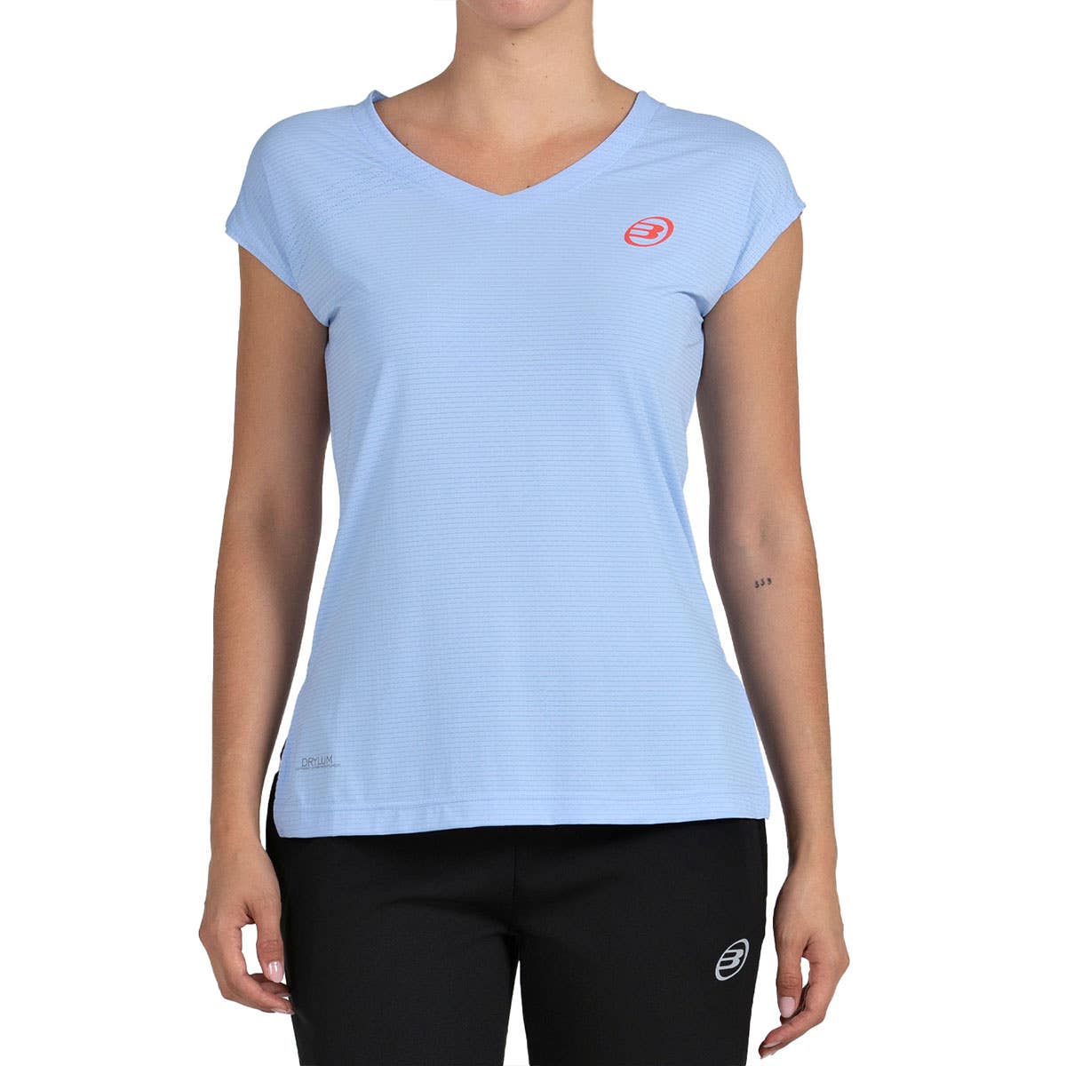CAMISETA BULLPADEL COVELO MUJER AZUL CELESTE