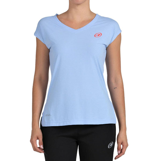 CAMISETA BULLPADEL COVELO MUJER AZUL CELESTE