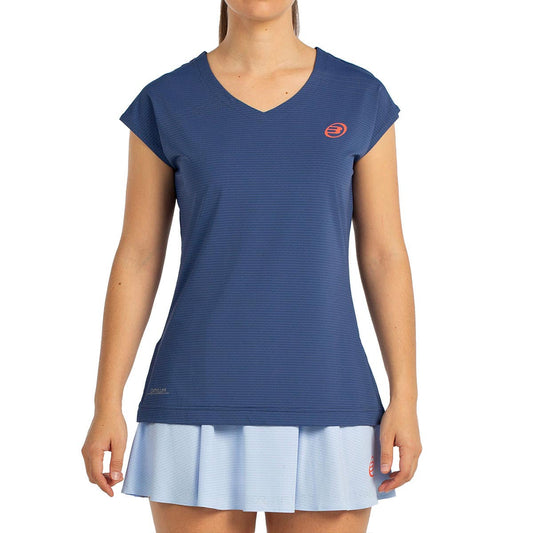 CAMISETA BULLPADEL COVELO MUJER AZUL OSCURO