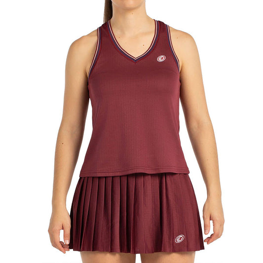 CAMISETA S/MANGAS BULLPADEL AZA MUJER GRANATE