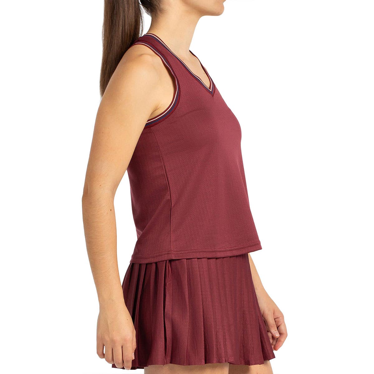 CAMISETA S/MANGAS BULLPADEL AZA MUJER GRANATE